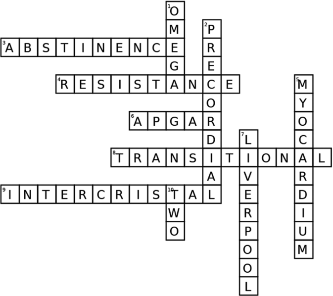 Neo Cryptic Decoding for the PG Crossword Journal of Neonatal